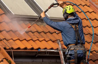 Démoussage et hydrofuge de toiture à Camarès